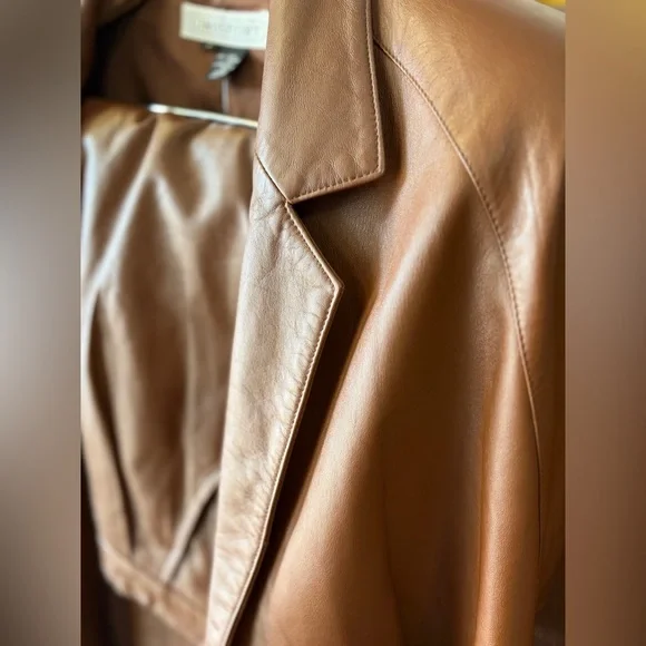 80s Leather 3 piece suit by Sandra Roth Ciao Sport Lambskin Size 4/6 EUC Vintage - Picture 7 of 12